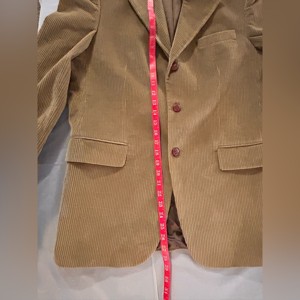 Chaps Ralph Lauren Tan Corduroy Sport Coat Blazer Jacket 42 - Picture 5 of 11